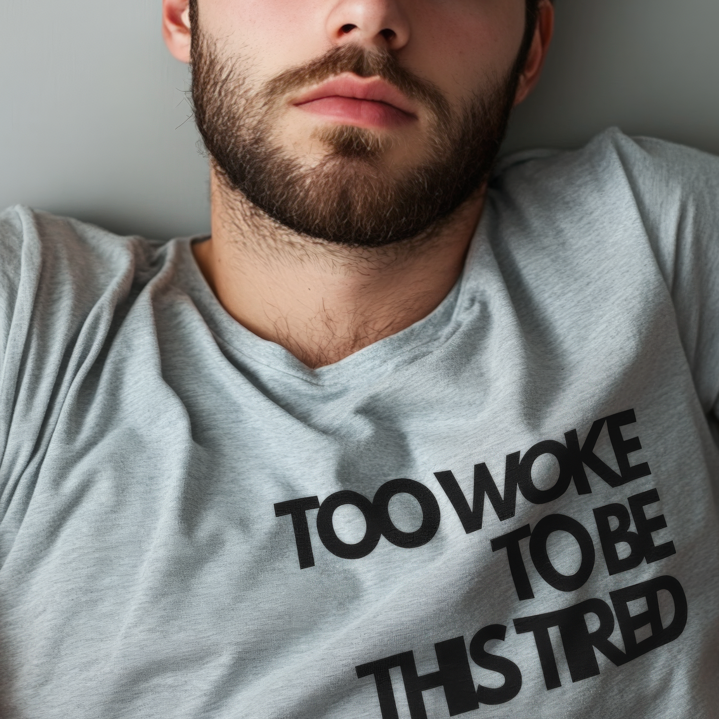 Too woke to be this tired Unisex Heavy Cotton Tee