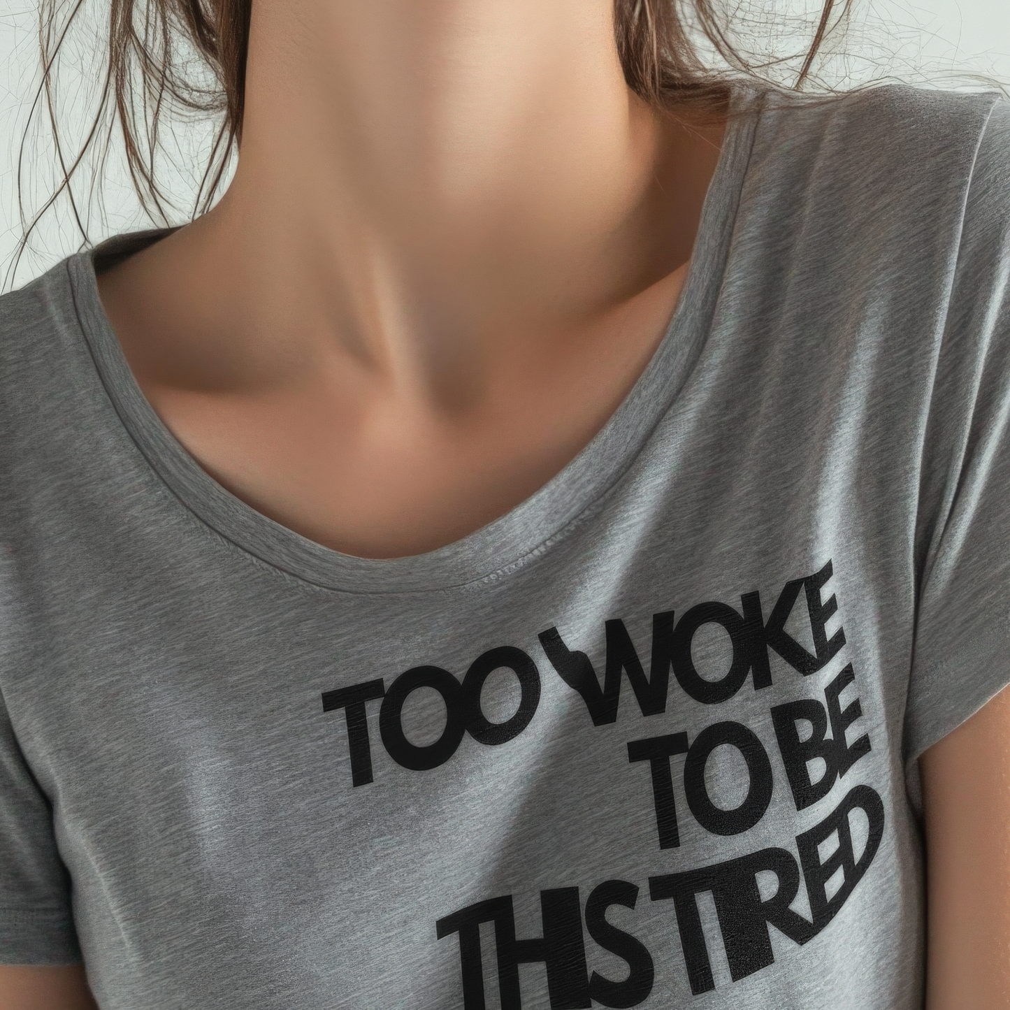 Too woke to be this tired Unisex Heavy Cotton Tee