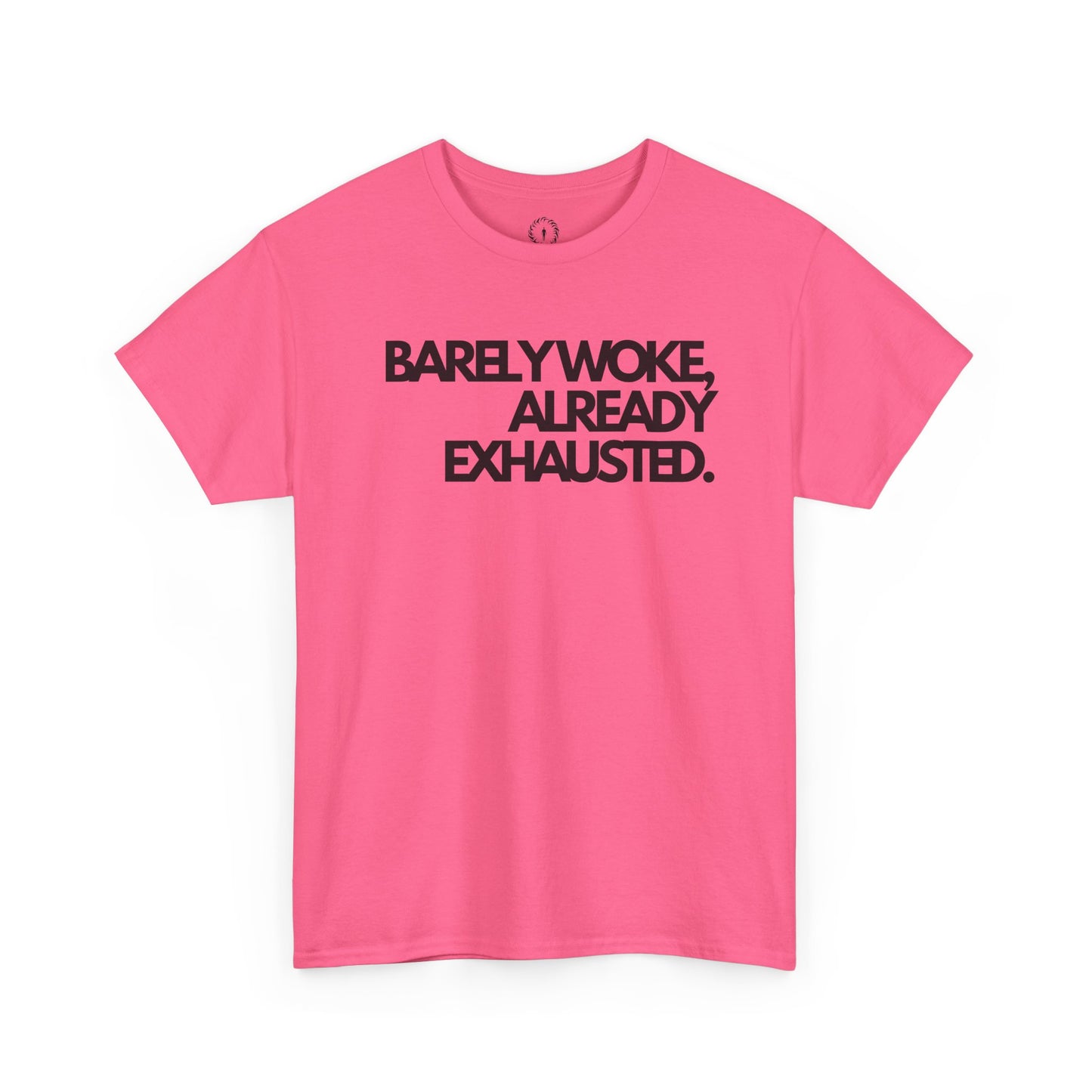 Barely woke, already exhausted Unisex Heavy Cotton Tee